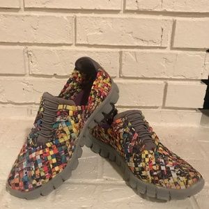 Lightweight Woven Slip On Sneaker-Size